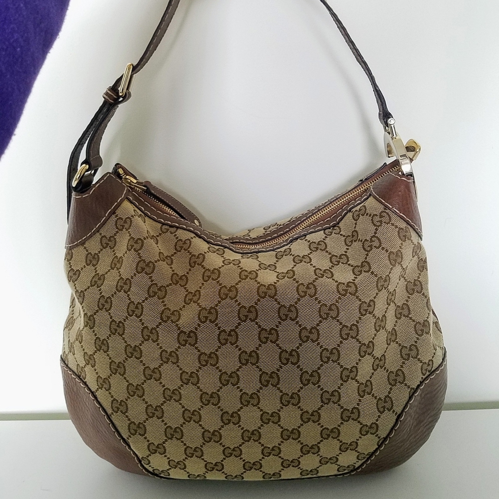 Gucci GG Canvas Hobo Shoulder Bag
